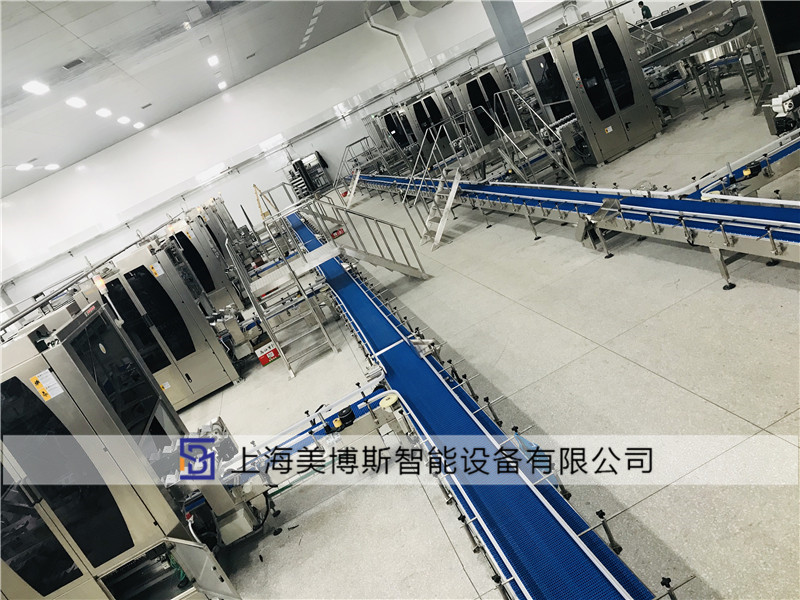 休闲食品装箱输送